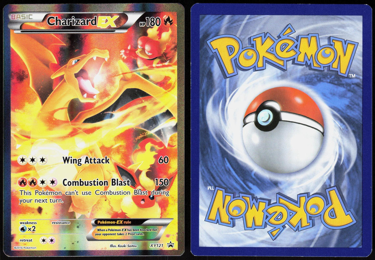 CHARIZARD EX XY121 XY PROMO POKEMON PROMO HOLO LP