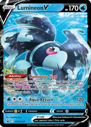 POKEMON TCG - Lumineon V SWSH250/307 SWSH Sword & Shield Promo Cards - Promo