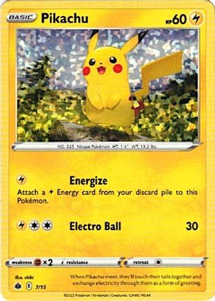 POKEMON TCG - Pikachu 007/15 McDonalds Promos 2022 - Promo