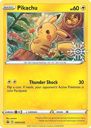POKEMON TCG - Pikachu SWSH153 SWSH Sword & Shield Promo Cards - Promo