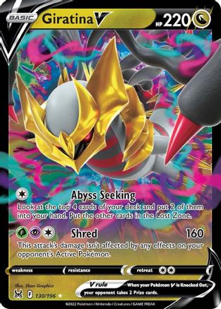 POKEMON TCG - Giratina V 130 SWSH11 Lost Origin - Ultra Rare
