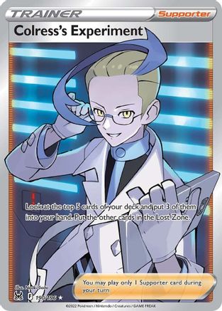 POKEMON TCG - Colress's Experiment (Full Art) 190/196 SWSH11 Lost Origin - Ultra Rare