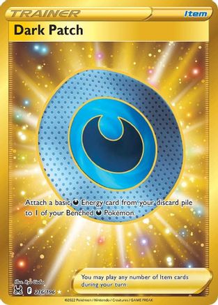 POKEMON TCG - Dark Patch (Secret) 216/196 SWSH11 Lost Origin - Secret Rare