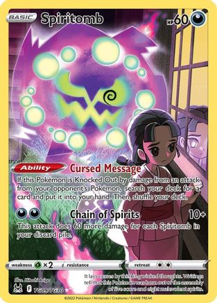 POKEMON TCG - Spiritomb TG09/TG30 SWSH11 Lost Origin Trainer Gallery - Ultra Rare