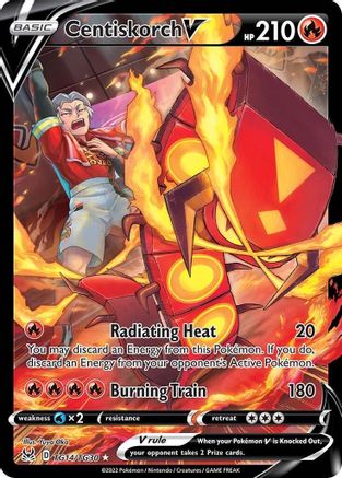 POKEMON TCG - Centiskorch V TG14/TG30 SWSH11 Lost Origin Trainer Gallery - Ultra Rare