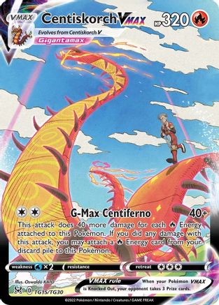 POKEMON TCG - Centiskorch VMAX TG15/TG30 SWSH11 Lost Origin Trainer Gallery - Ultra Rare