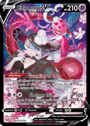 POKEMON TCG - Enamorus V TG18/TG30 SWSH11 Lost Origin Trainer Gallery - Ultra Rare