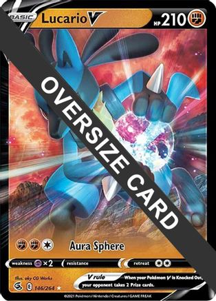 POKEMON TCG - Lucario V - 146/264/264 Jumbo Cards - Ultra Rare