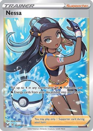 POKEMON TCG - Nessa TG27/TG30 SWSH11 Lost Origin Trainer Gallery - Ultra Rare