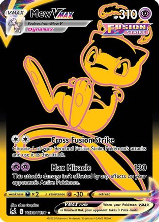 POKEMON TCG - Mew VMAX (Secret) TG30/TG30 SWSH11 Lost Origin Trainer Gallery - Secret Rare