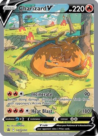 POKEMON TCG - Charizard V SWSH260 SWSH Sword & Shield Promo Cards - Promo