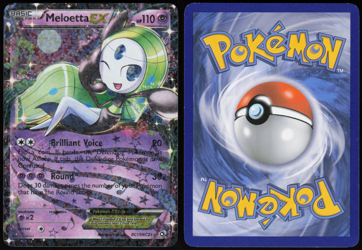 MELOETTA EX RC11/RC25 LEGENDARY TREASURES: RADIANT COLLECTION POKEMON HOLO LP