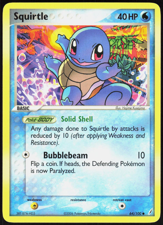 SQUIRTLE 64/100 CRYSTAL GUARDIANS POKEMON COMMON LP