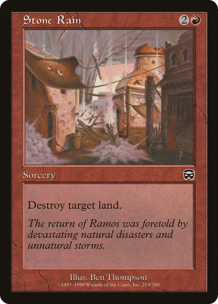 MAGIC: THE GATHERING  - Stone Rain (MMQ-215) - Mercadian Masques
