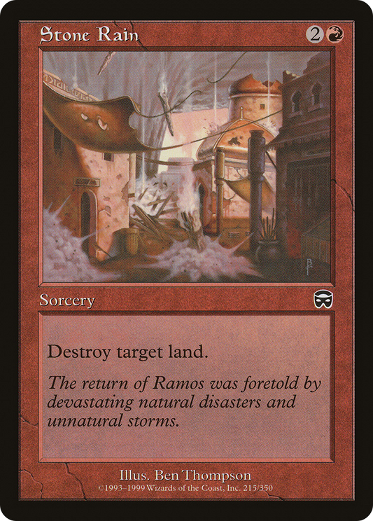 MAGIC: THE GATHERING  - Stone Rain (MMQ-215) - Mercadian Masques