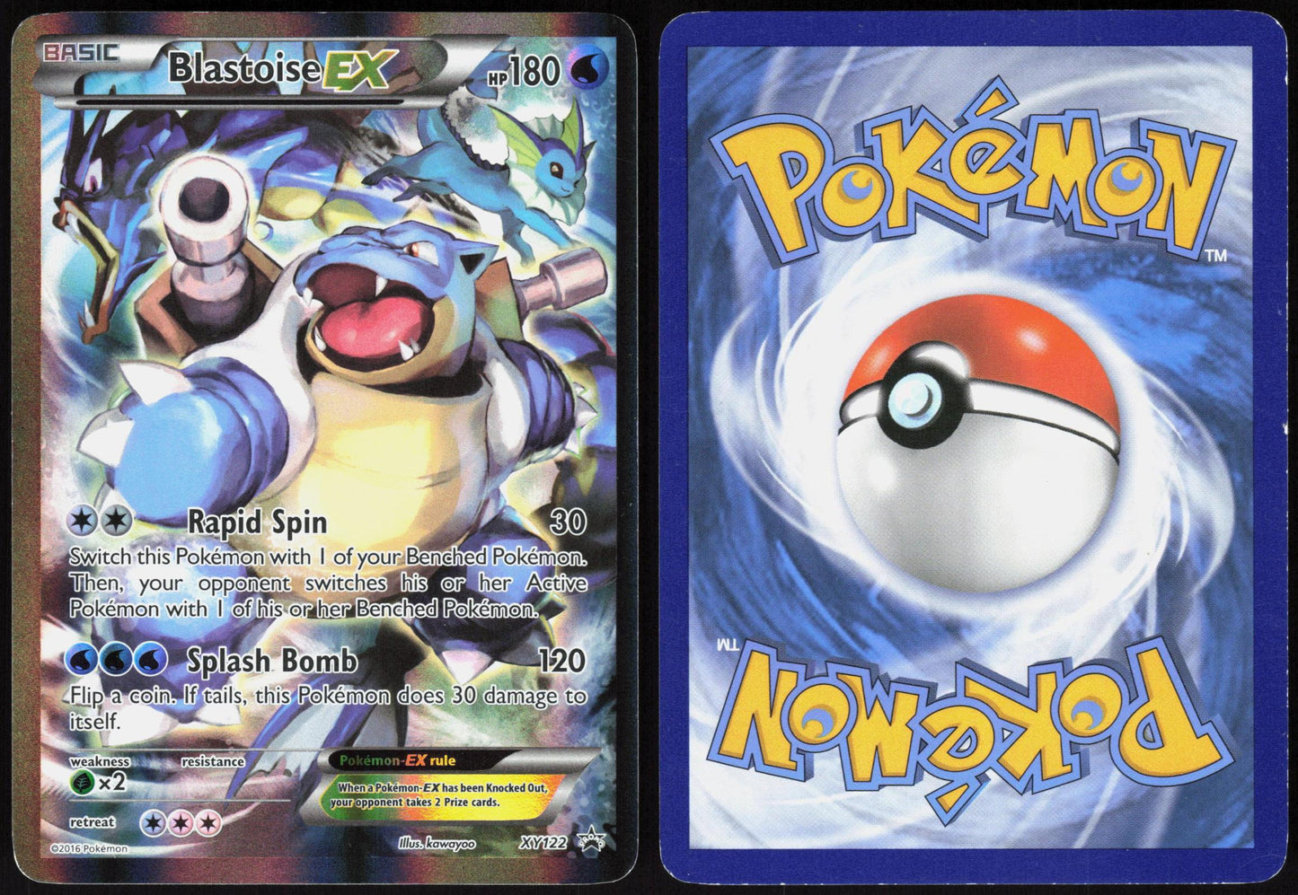 BLASTOISE EX XY122 XY PROMO POKEMON PROMO LP