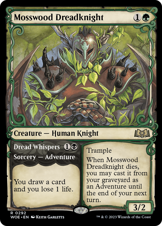MAGIC: THE GATHERING  - Mosswood Dreadknight (Showcase) (WOE-292) - Wilds of Eldraine: (Showcase)
