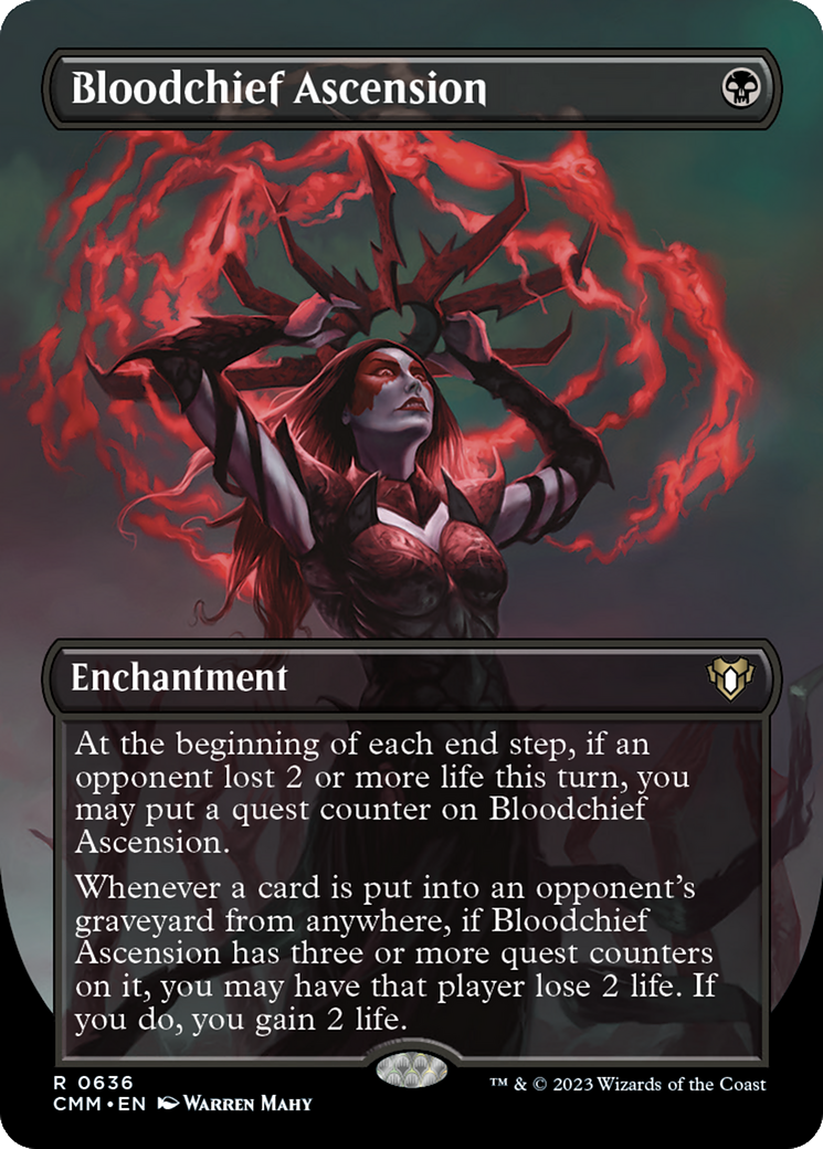 MAGIC: THE GATHERING  - Bloodchief Ascension (Borderless) (CMM-636) - Commander Masters