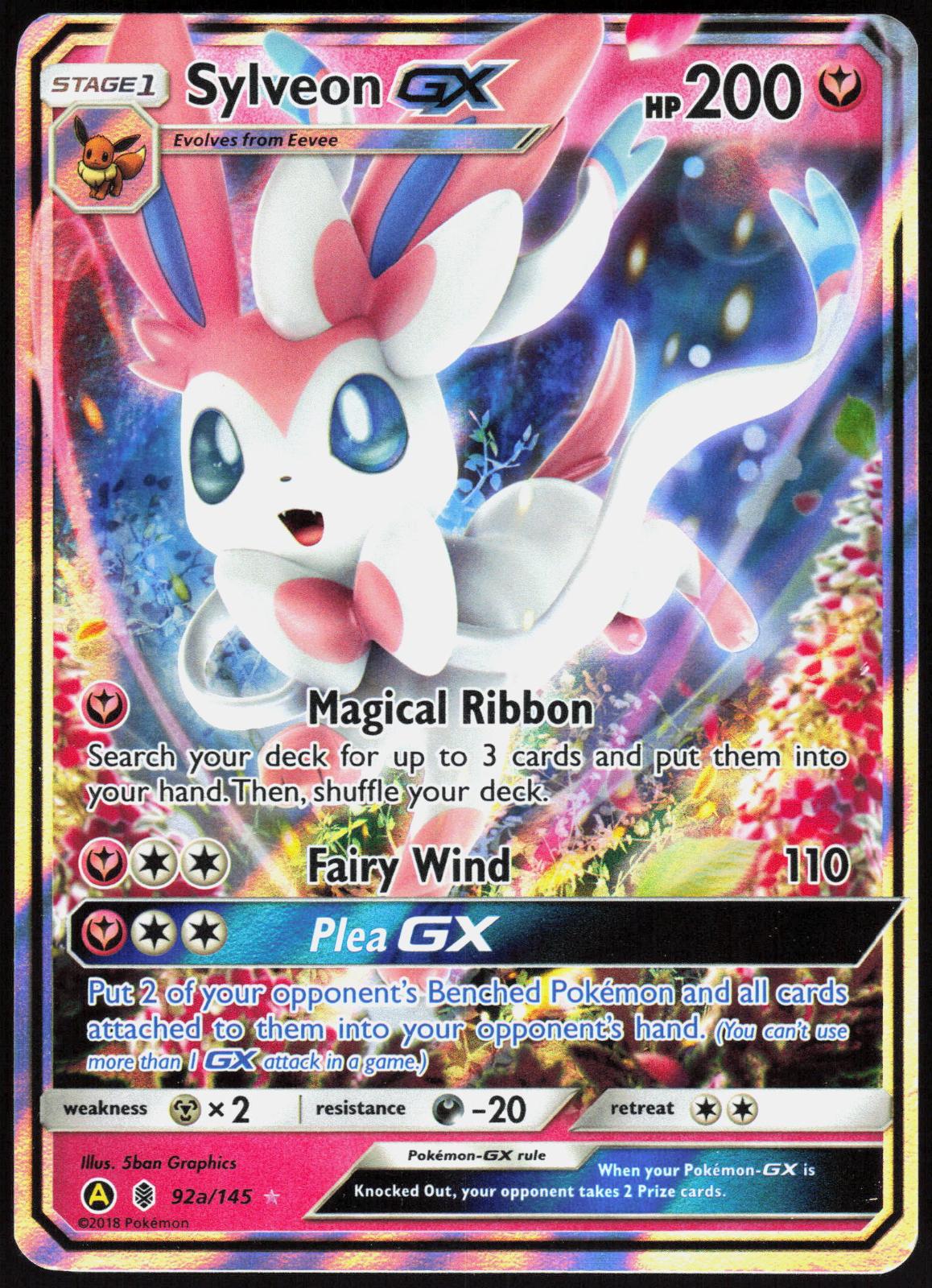 SYLVEON GX 92A/145 ALTERNATE ART PROMOS POKEMON PROMO HOLO LP