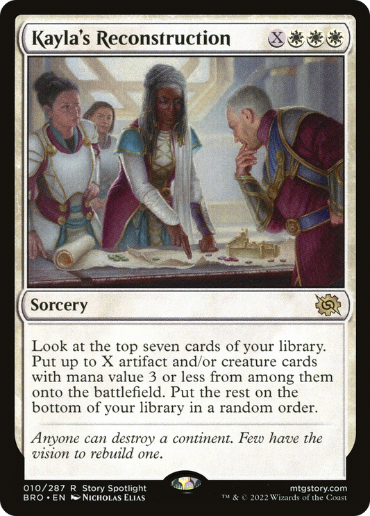 MAGIC: THE GATHERING  - Kayla's Reconstruction (BRO-010) - The Brothers' War Foil