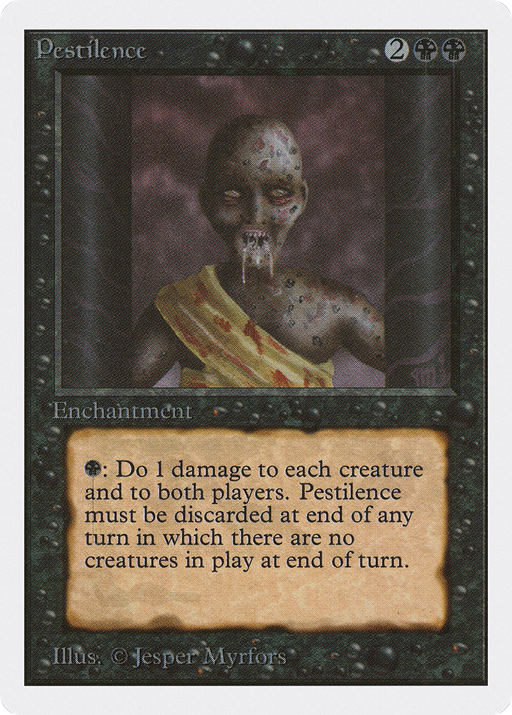 MAGIC: THE GATHERING  - Pestilence (2ED-121) - Unlimited Edition