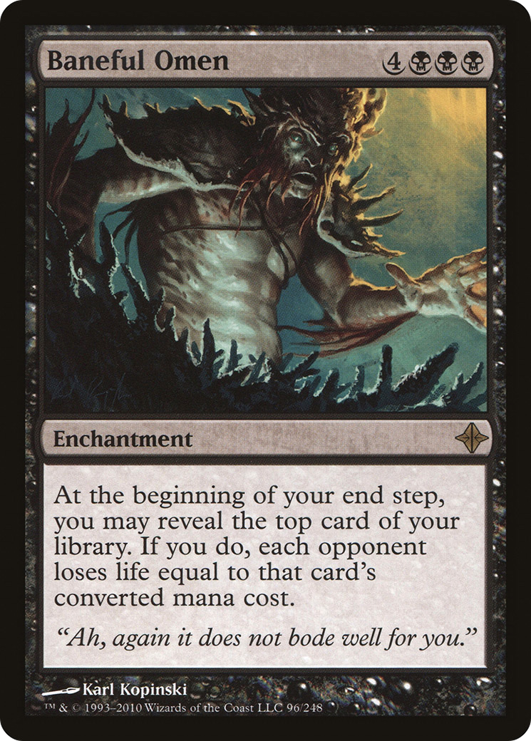 MAGIC: THE GATHERING  - Baneful Omen (ROE-096) - Rise of the Eldrazi