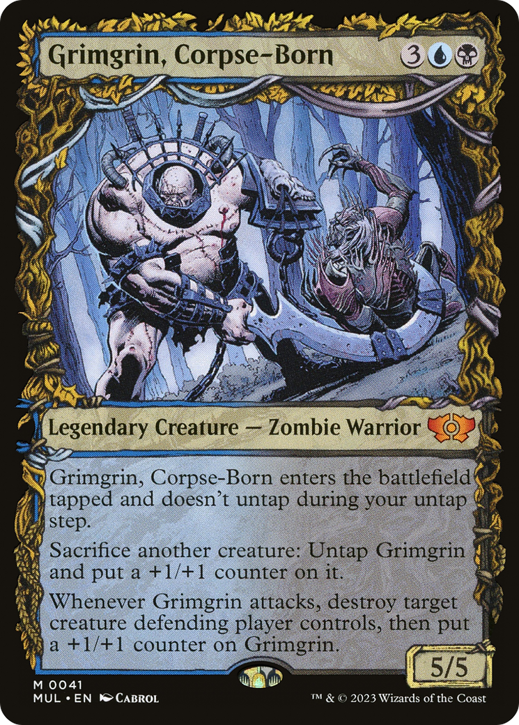 MAGIC: THE GATHERING  - Grimgrin, Corpse-Born (MUL-041) - Multiverse Legends: (Showcase) Foil
