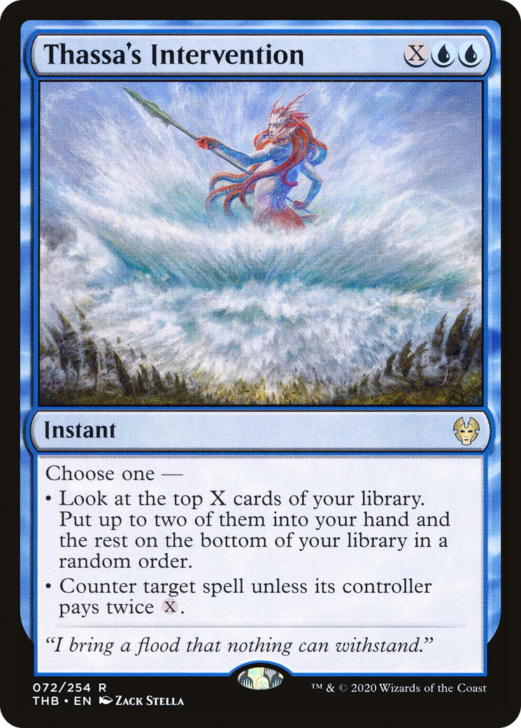 MAGIC: THE GATHERING  - Thassa's Intervention (THB-072) - Theros Beyond Death Foil