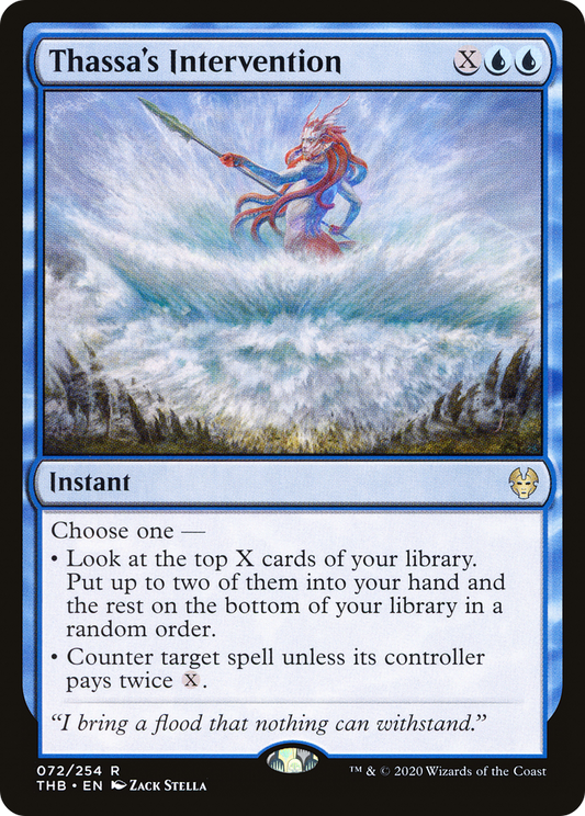 MAGIC: THE GATHERING  - Thassa's Intervention (THB-072) - Theros Beyond Death Foil