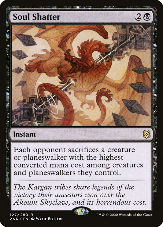 MAGIC: THE GATHERING  - Soul Shatter (ZNR-127) - Zendikar Rising