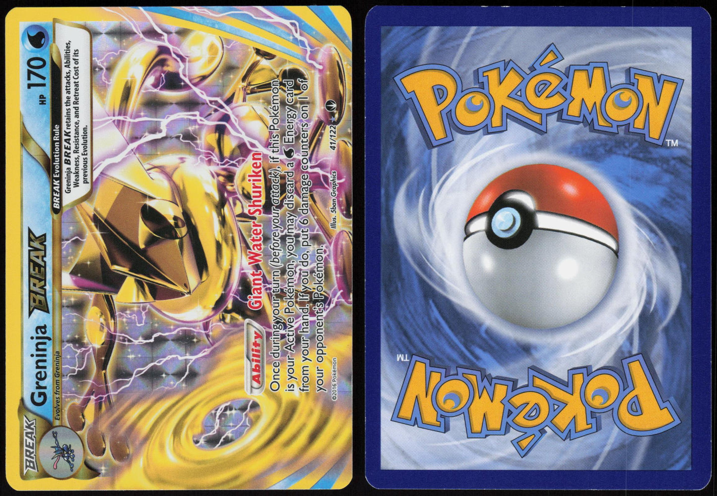 GRENINJA BREAK 41/122 BREAKPOINT POKEMON BREAK RARE HOLO LP