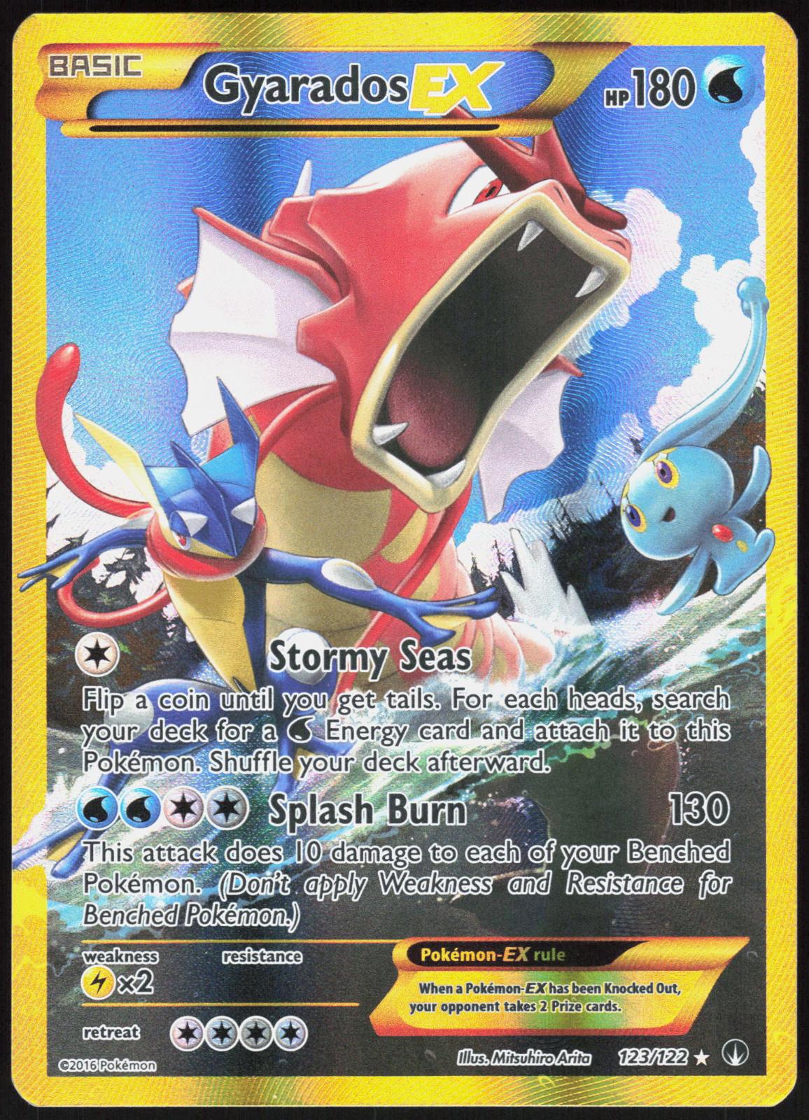 GYARADOS EX 123/122 BREAKPOINT POKEMON SECRET RARE LP