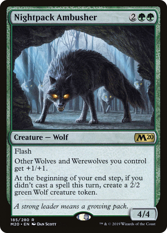 MAGIC: THE GATHERING  - Nightpack Ambusher (M20-185) - Core Set 2020 Foil