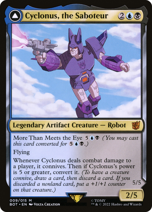 MAGIC: THE GATHERING  - Cyclonus, the Saboteur (BOT-009) - Transformers: (convertdfc) Foil