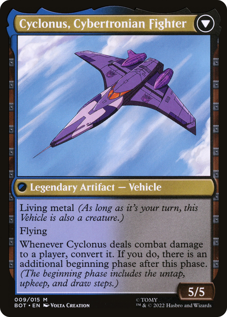MAGIC: THE GATHERING  - Cyclonus, the Saboteur (BOT-009) - Transformers: (convertdfc)