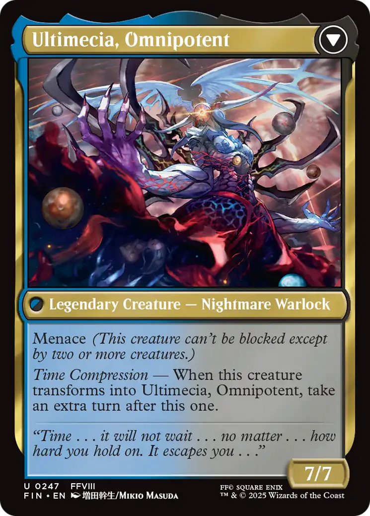 MAGIC: THE GATHERING  - Ultimecia, Time Sorceress (FIN-247) - FINAL FANTASY Foil