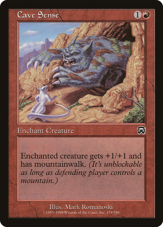 MAGIC: THE GATHERING  - Cave Sense (MMQ-179) - Mercadian Masques
