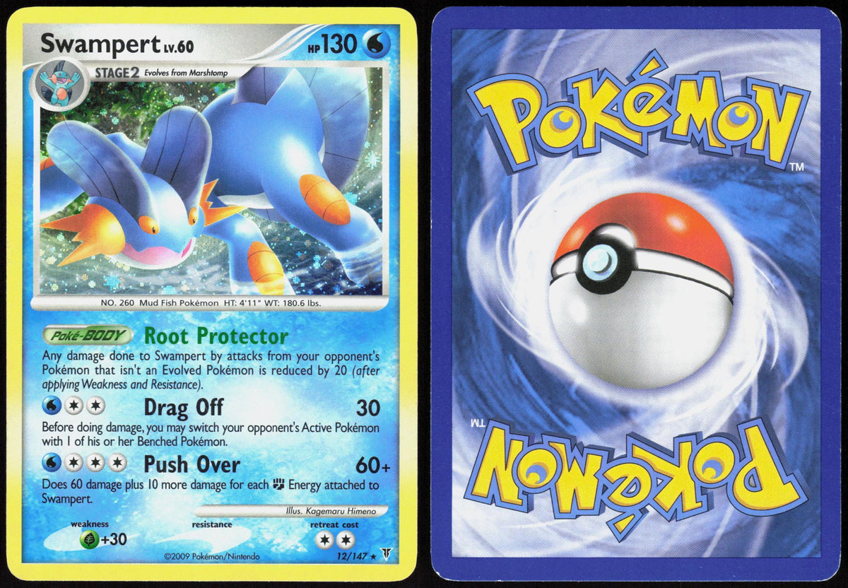 SWAMPERT 12/147 SUPREME VICTORS POKEMON RARE HOLO LP