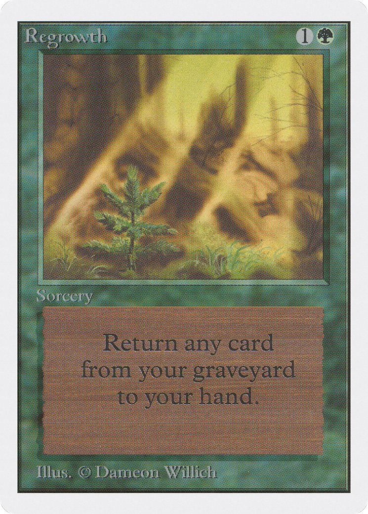 MAGIC: THE GATHERING  - Regrowth (2ED-215) - Unlimited Edition
