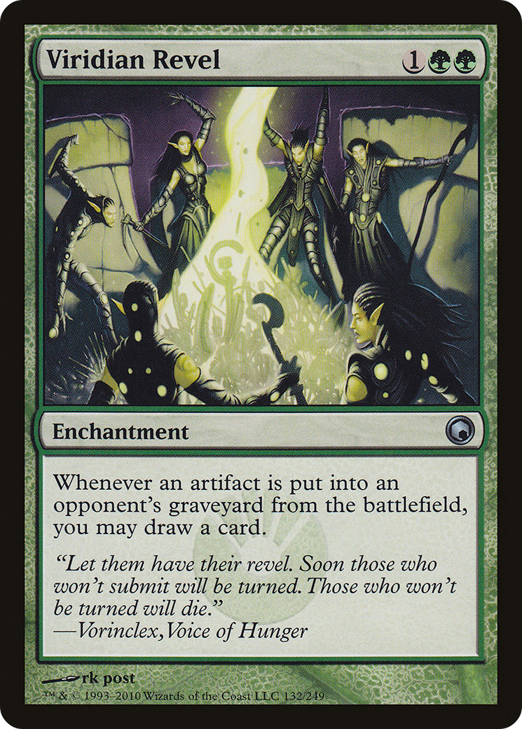 MAGIC: THE GATHERING  - Viridian Revel (SOM-132) - Scars of Mirrodin