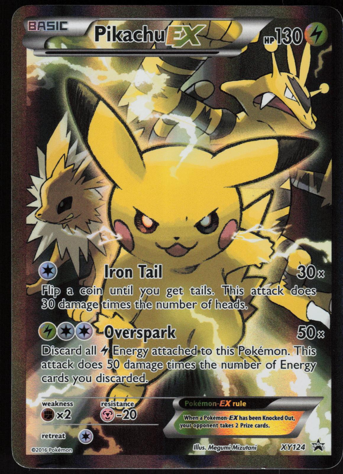PIKACHU EX XY124 XY PROMO POKEMON PROMO HOLO HP