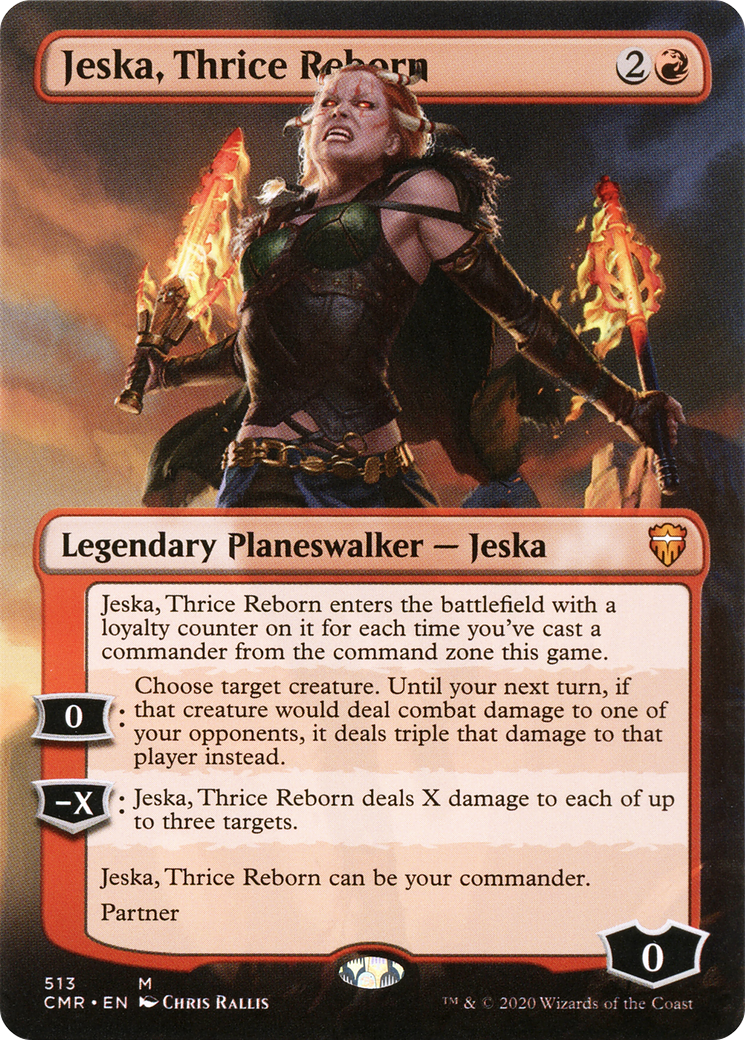 MAGIC: THE GATHERING  - Jeska, Thrice Reborn (Borderless) (CMR-513) - Commander Legends