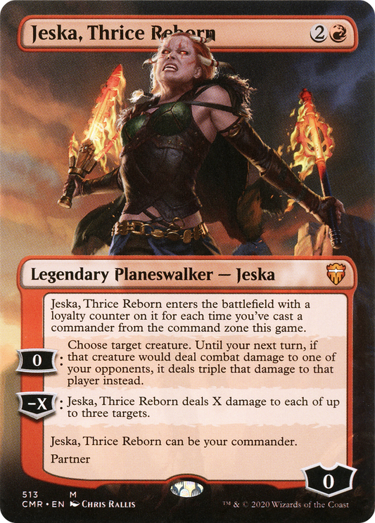 MAGIC: THE GATHERING  - Jeska, Thrice Reborn (Borderless) (CMR-513) - Commander Legends