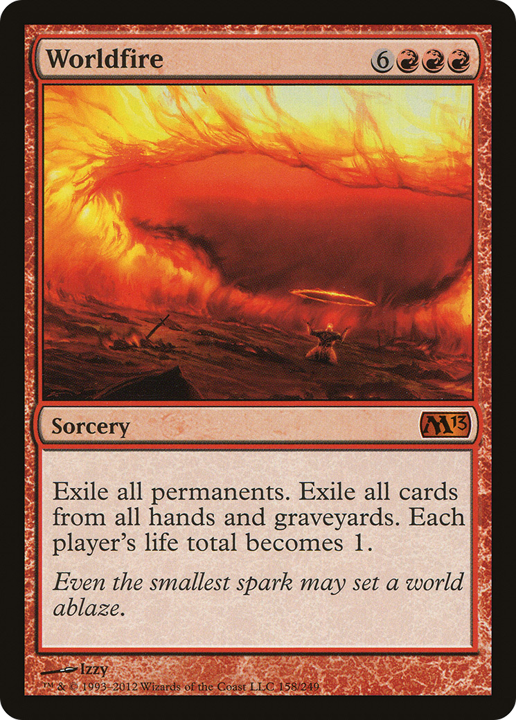 MAGIC: THE GATHERING  - Worldfire (M13-158) - Magic 2013