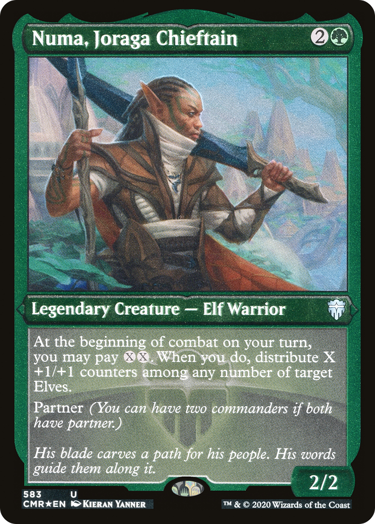 MAGIC: THE GATHERING  - Numa, Joraga Chieftain (Foil Etched) (CMR-583) - Commander Legends Foil