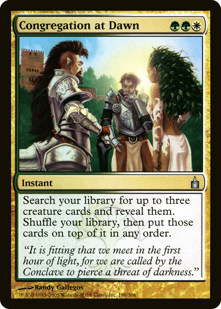 MAGIC: THE GATHERING  - Congregation at Dawn (RAV-198) - Ravnica: City of Guilds