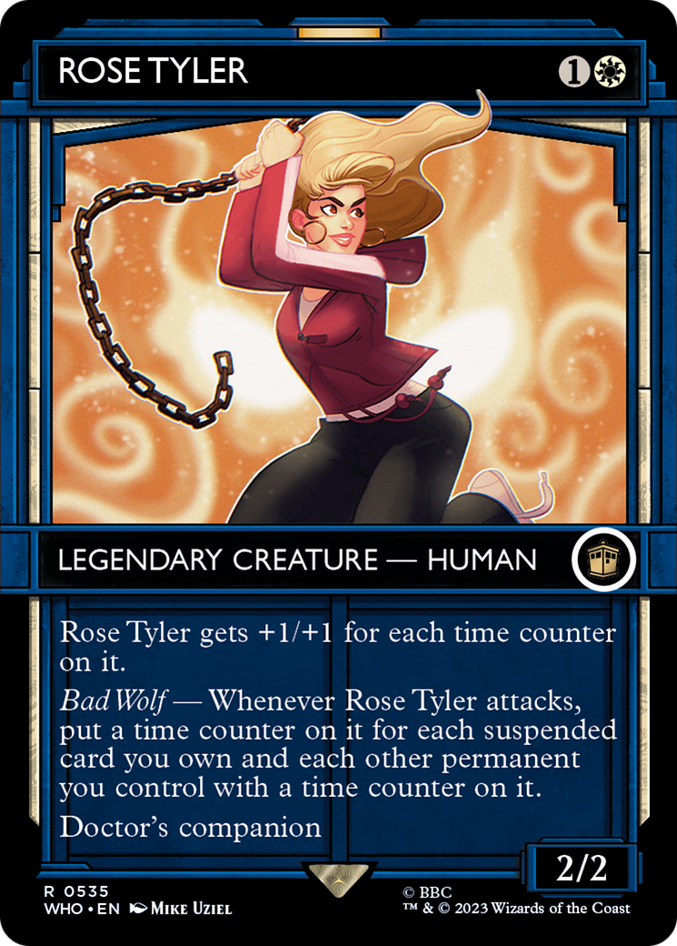 MAGIC: THE GATHERING  - Rose Tyler (Showcase) (WHO-535) - Doctor Who: (Showcase) (Borderless) Foil