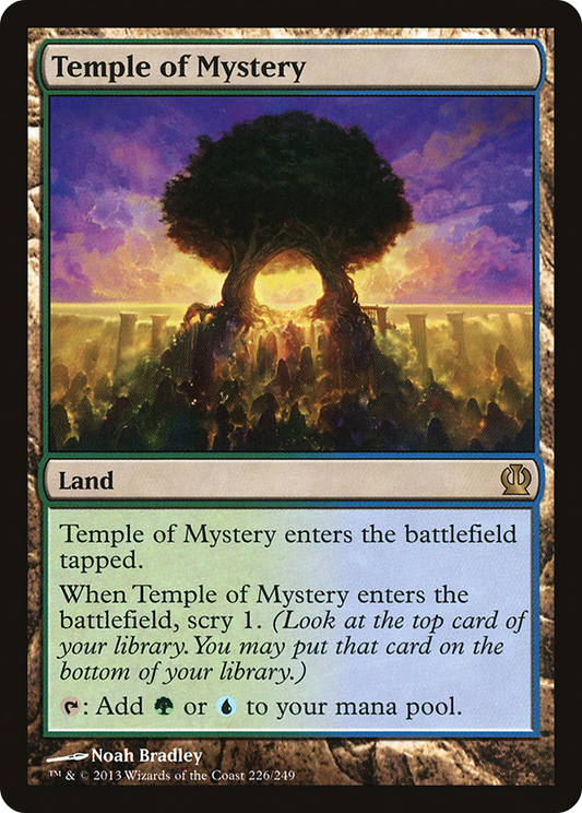 MAGIC: THE GATHERING  - Temple of Mystery (THS-226) - Theros Foil