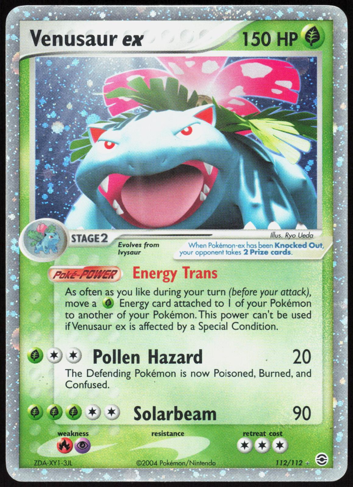 VENUSAUR EX 112/112 FIRERED & LEAFGREEN POKEMON EX RARE MP