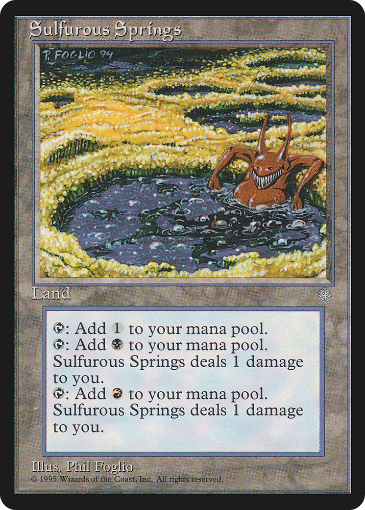 MAGIC: THE GATHERING  - Sulfurous Springs (ICE-360) - Ice Age